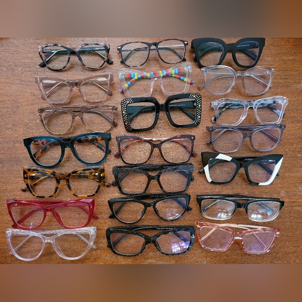 Fashion prescription glasses 21 pair zeelool vooglam LOT